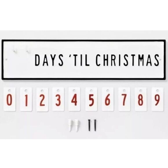 Hearth & Hand days until Christmas sign - Picture 1 of 5